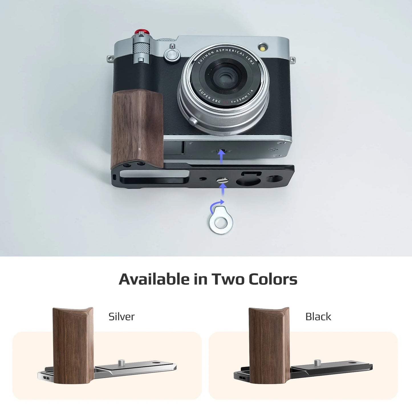 Freewell - Fuji GFX100RF L-Bracket Wooden Grip