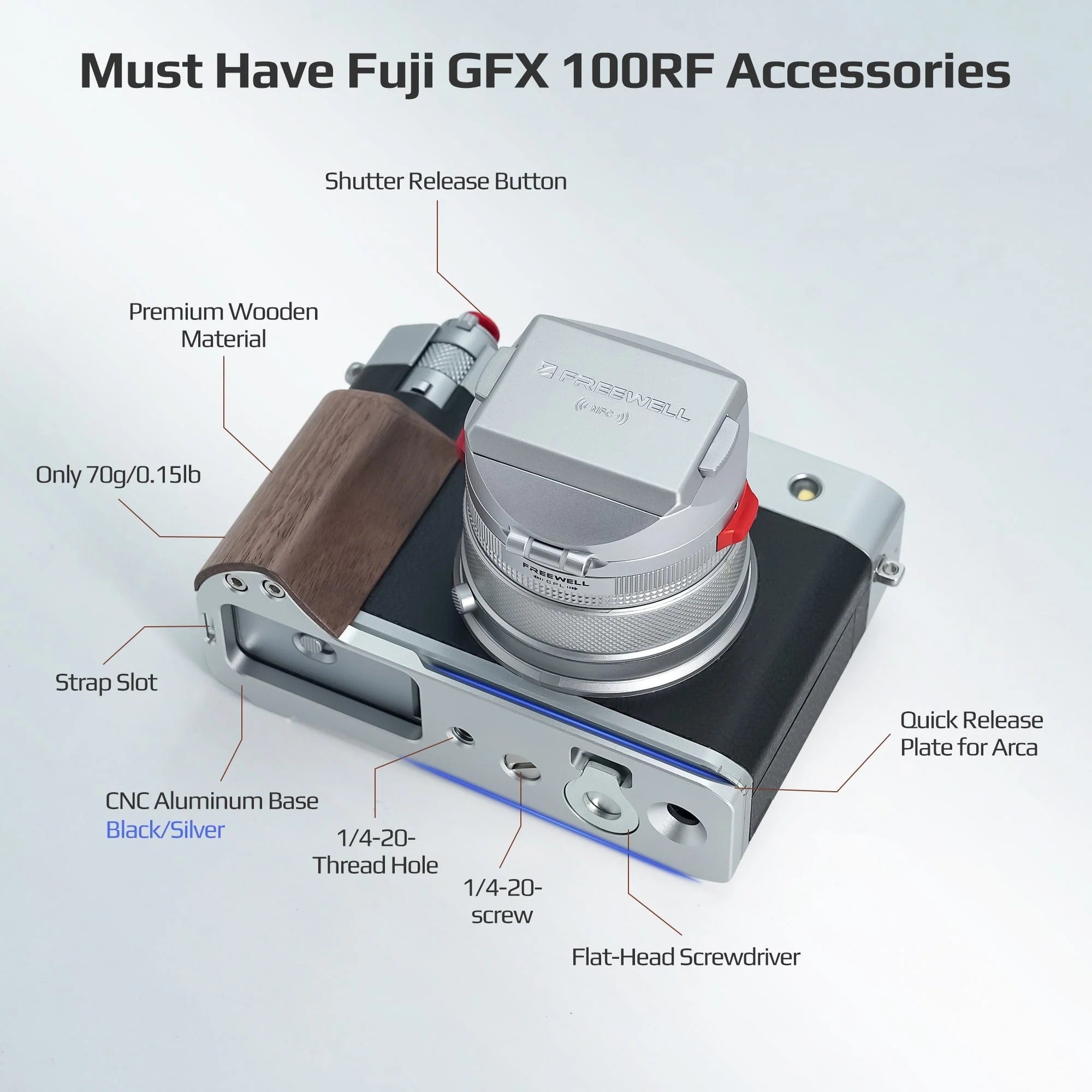 Freewell - Fuji GFX100RF L-Bracket Wooden Grip – The Usual