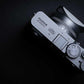 SquareHood Model V for Fuji X100 Cameras - Silver - The Usual